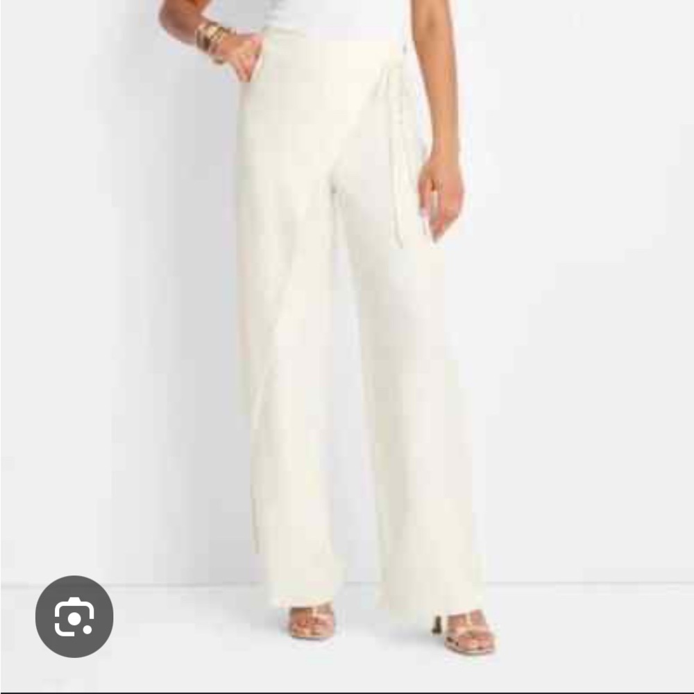 Jenee Taylor Future Collective Drop white Pants Sz 18